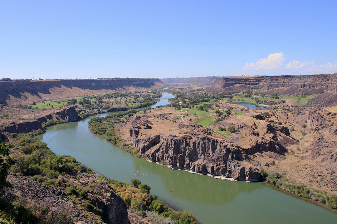Overlooking Snake River Canyon